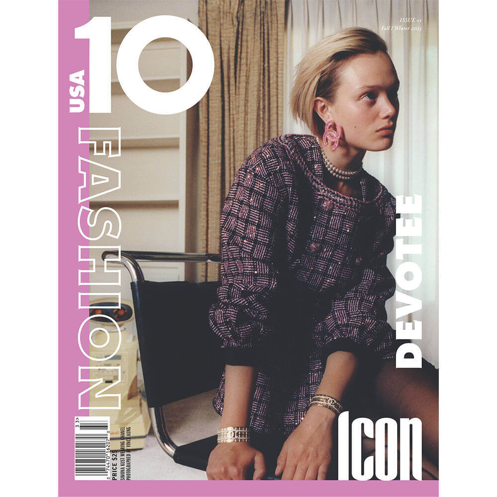 Simona Kust Wears Chanel For the Third Cover of 10 Magazine USA