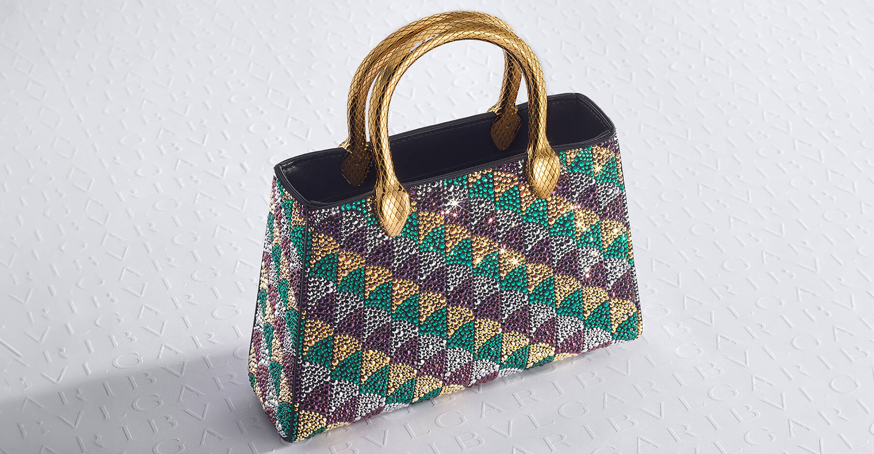 Mary Katrantzou Makes Her Bvlgari Bag Debut With The Calla