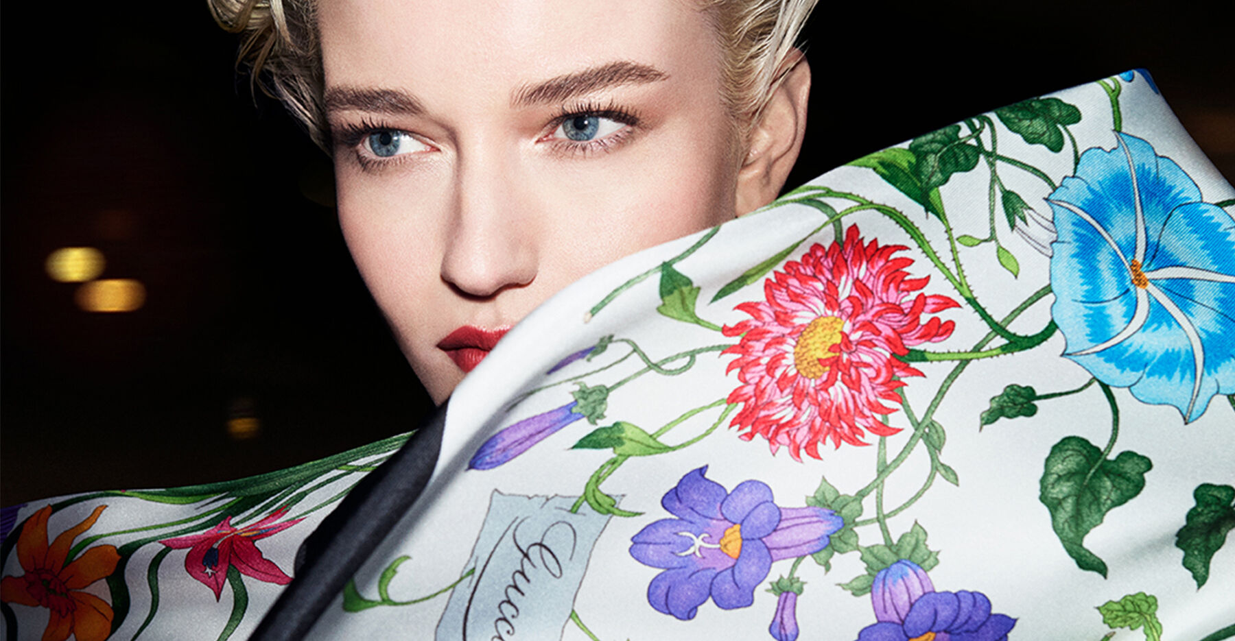 GUCCI ジャガード織　フラワー　アンサンブル★セットアップ GUCCI ジャガード織フラワーアンサンブル☆セットアップ