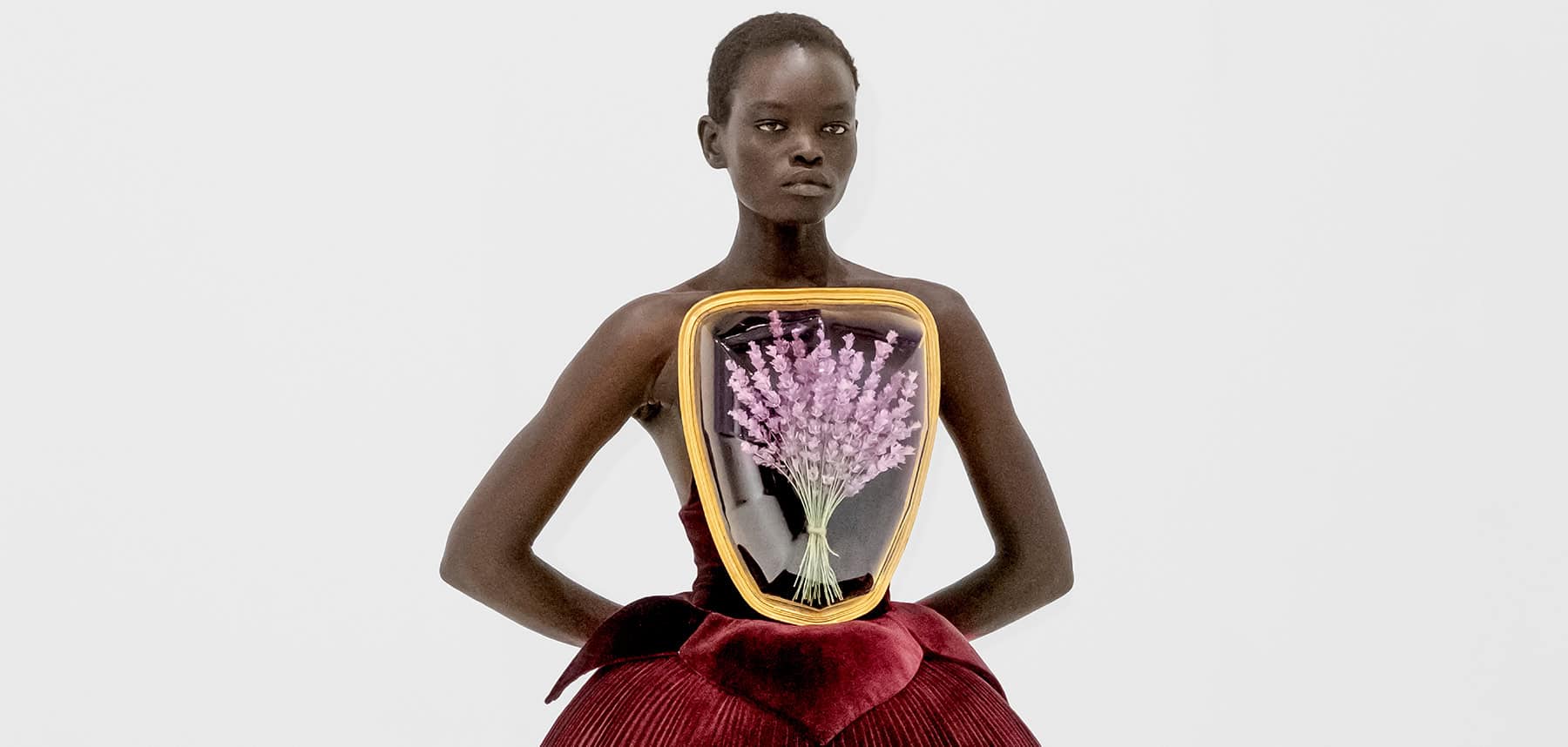 jean paul gaultier パワーネット トーテムパターン紫茶トップス Jean Paul Gaultier: Couture AW26 - 10 Magazine USA
